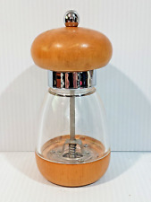 Vintage WILLIAM BOUNDS WOOD AND ACRYLIC PEPPER MILL picture