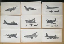 CHINA 1960s US Fighter Aircraft Recognition Card Set of 27 picture