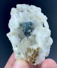 342 Ct Indicolite Tourmaline Crystal Cluster Afghanistan Blue Mineral Specimen picture
