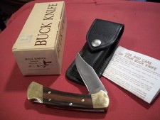 Vintage Buck Ranger Pocket Knife #112, w/ Box, Papers & Leather Sheath, NOS NIB  picture