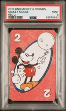 2018 UNO DISNEY MICKEY MOUSE & FRIENDS MICKEY MOUSE RED 2 PSA 9 picture
