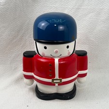 Vintage Grant Howard 1752 Musical Toy Soldier Ceramic Cookie Jar With Box Works picture