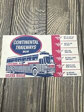 Vtg Continental Trailways Bus Silver Eagle Envelope Advertisement picture