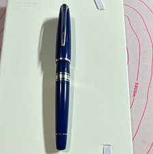Waterman Charleston Blue Resin Fountain Pen Black Ink 18K Gold picture