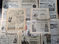 Lot of 8 Vintage 1930’s - 1940’s Italian La Domenica del Corriere Newspapers LV picture