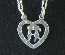 Heart - 950 Silver Sterling burnt - You and Me picture