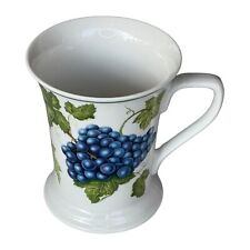 American Atelier Vineyard 5039 White Porcelain Leaves & Grapes Tableware Tea Cup picture