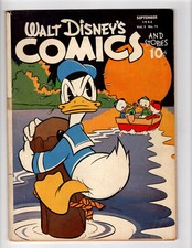 Walt Disney's COMICS & STORIES #36 Donald Duck by Carl Barks  1943  VG-FINE picture