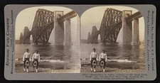 Queensferry Scotland 1916 Firth of Forth Bridge Highlanders Native Costume picture