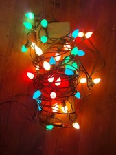 Christmas String Lights C7 60 Bulbs Each String, Multi Color, Fused, Clips picture