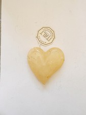 Vintage Ducceschi Volterra Alabaster Heart Paperweight 4.5