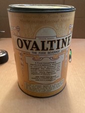 Large Vintage 1921 Hospital Size Empty 4 lb Ovaltine Food Beverage Tin, Chicago picture