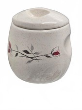 Vtg Duet Rose Franciscan Pottery Covered Sugar Bowl Excellent picture