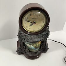 Vintage Master Crafters Light Up Waterfall Mantel Clock Cabin Decor Working picture