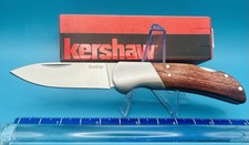 Kershaw Baseman Brown Wood Lockback Folding Pocket Knife KS1381 picture