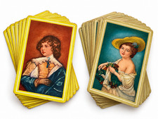 Vintage ARRCO Pinochle Playing Cards Lot of 2 Complete 48 Card Portrait Decks picture