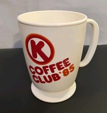 Vintage 1985 Circle K Coffee Club Plastic Mug Whirley USA Advertising Cup picture