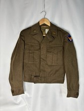 VTG WWII US Army Air Force Wool Field Jacket 34S Training Command Patch Original picture