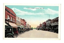 Antigo WI Fifth Ave Palace Theatre Vintage Postcard E. C. Kropp 1920s Street picture