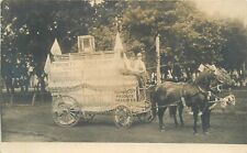 Postcard RPPC C-1910 Humboldt Produce Transfer wagon Parade Festoon 23-9298 picture