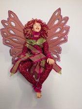 Patricia Stang Signed Handmade Fantasy Fairy Art Doll Ornament Shelf Sitter OOAK picture