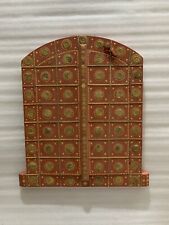 Wooden Handmade Window Old Antique Wooden Hand Carved Window with Brass Work, picture