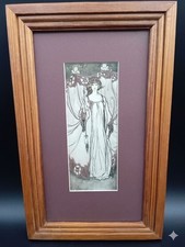 Antique 1906 Arthur Rackham Peter Pan Queen Mab Framed Illustration Book Plate picture