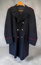 Vintage Italian Italy Carabinieri Wool Greatcoat Military Police Napoli XL picture