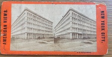 STEREOVIEW A T STEWARTS STORE  NEW YORK CITY AMERICAN VIEWS picture