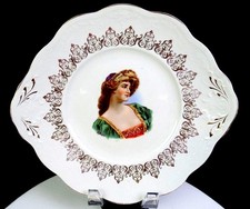 The Colonial Co. Porcelain Portrait Gold Scrolls Antique 11