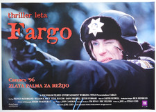 FARGO ❄️27x19 Orig. RARE SLO movie poster 1996 FRANCES MCDORMAND JOEL ETHAN COEN picture