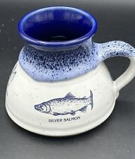 Salmon Specie Pottery Mug 1985 Angler's Expressions Coffee Tea No Spill Ceramic picture