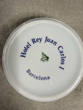Vintage Hotel Rey Juan Carlos I Barcelona Spain Porcelain Ashtray 5 Star picture