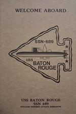 1970s-80s US NAVY USS BATON ROUGE Welcome Aboard SSN-689 Booklet SUB picture