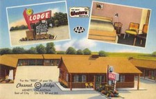 Arnett Oklahoma Chesnut Lodge Linen Vintage Postcard AA31840 picture
