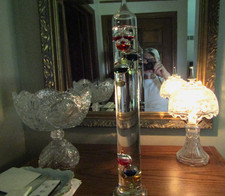 GALILEO THERMOMETER 17 INCHES TALL by FELDSTEIN FOR  - DESK - OFFICE - HOME picture