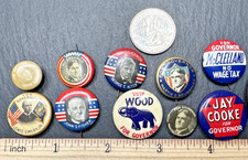 HISTORIC COLLECTION: 10 PENNSYLVANIA GOVERNOR CAMPAIGN BUTTON PINS M103 picture