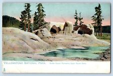 Yellowstone National Park Wyoming Postcard Grotto Geyser Formation c1905's Tuck picture