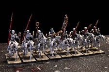 Warhammer Old World, Tomb Kings of Khemri Tomb Kings 8 Skeleton Riders Painted picture