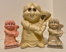 RUSS & WALLACE BERRIE WORLDS GREATEST MOM STATUE 10”, 1-pink6''-1- Beige- 6'' picture