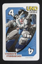 Uno Flip Transformers Card Blue Mirage #4 picture