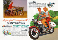 1960 Harley-Davidson Sportster - Vintage Advertising Poster picture