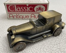 1927 LINCOLN BROUGHAM REPLICA BRASS BANK 1974 BANTHRICO New B57 picture