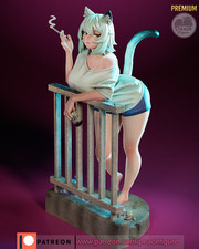 1:6 Yani Neko Chainsmokercat Fan Art UNPAINTED High Quality Garage Kit picture
