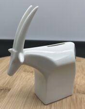 Dansk VNT / MCM ~ Gunnar Cyren Swedish Designer ~ White Porcelain Antelope Bank picture
