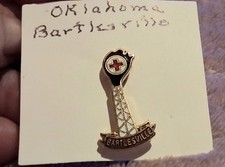 1980's Unique Ornate  Bartlesville Oklahoma Red CROSS USA Estate Enamel B5 picture