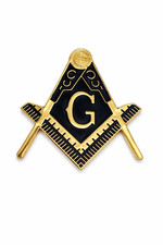 Freemason Car Emblem 3 Inch – Masonic Square and Compasses with “G” – Adhesive  picture