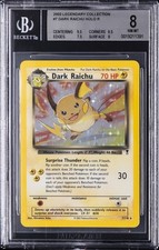 2002 LEGENDARY COLLECTION HOLO RARE #7 DARK RAICHU BGS 8 picture