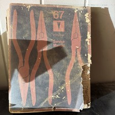 Antique 1967 PONTIAC SERVICE MANUAL SOFTCOVER BOOK Original Edition picture