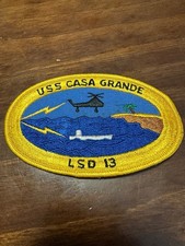 Vintage US Navy USS Casa Grande LSD-13 Ship Patch picture